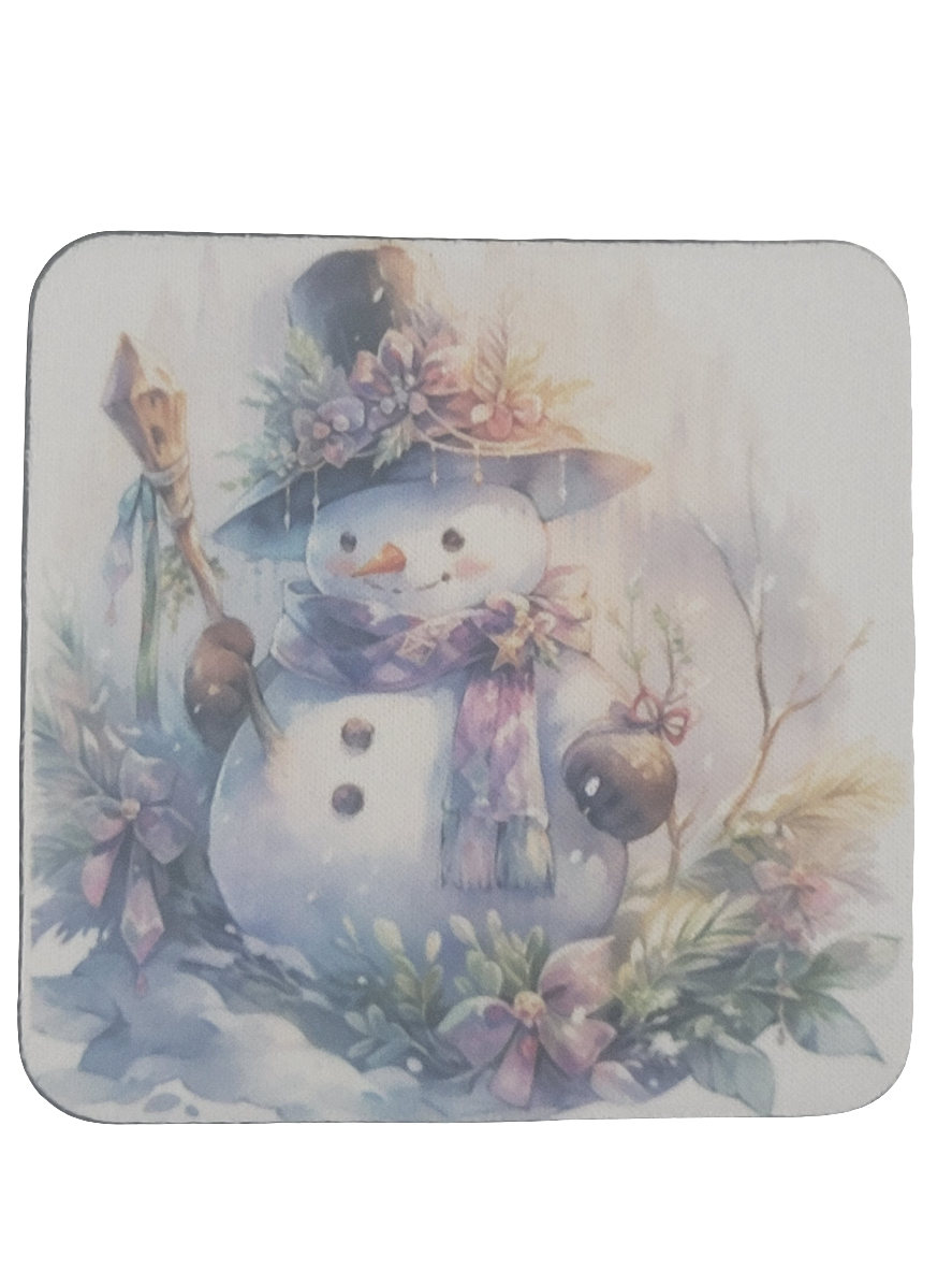 Snowman Coaster Set