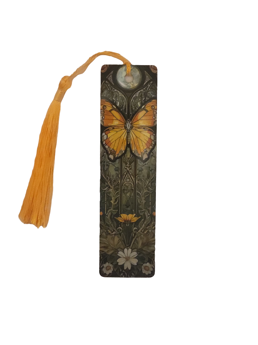 Orange Butterfly Bookmark