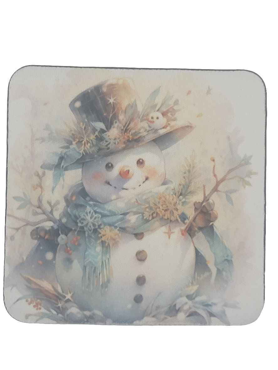 Snowman Coaster Set