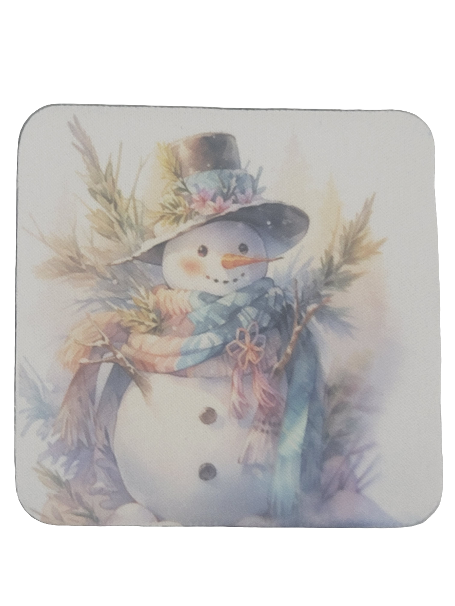 Snowman Coaster Set