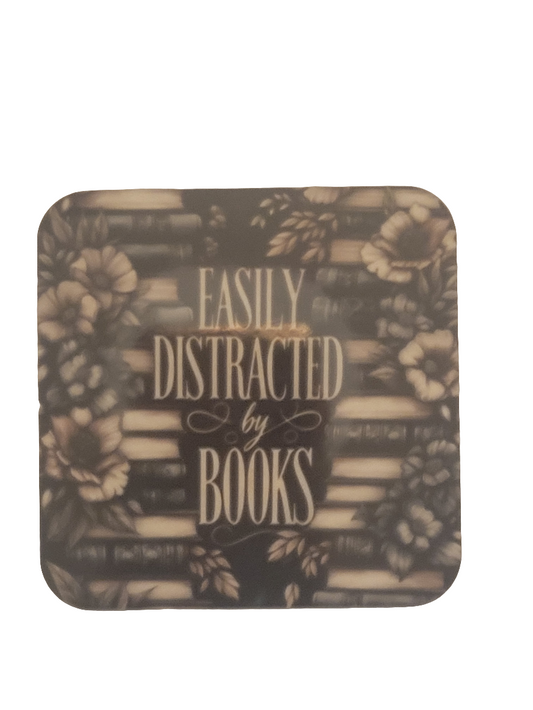 Distracted by Books Magnet