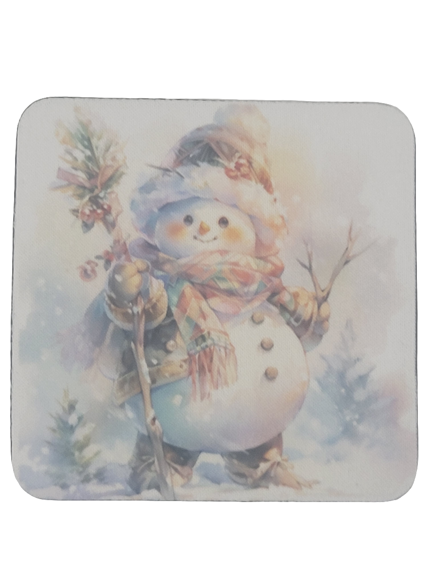 Snowman Coaster Set